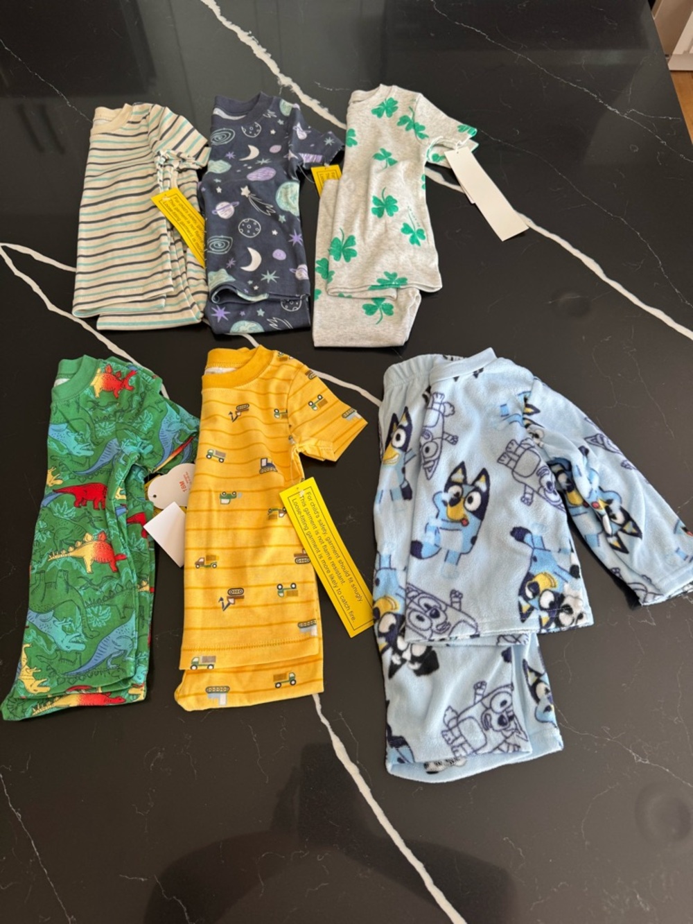 Kids Pajamas Set - Assorted Colors and Patterns